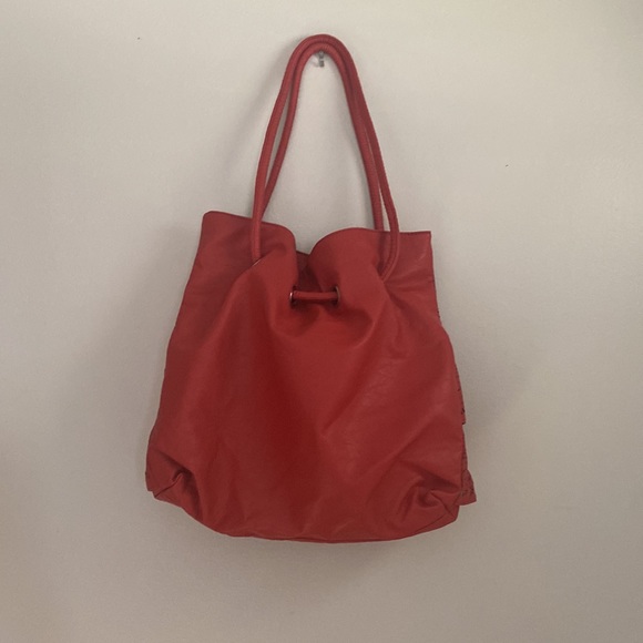 Orange Ruffle Sparkly Shoulder bag - Picture 2 of 5